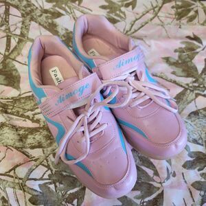 Aimoge Pink Blue Roller Sneakers Womens Size EU 40
